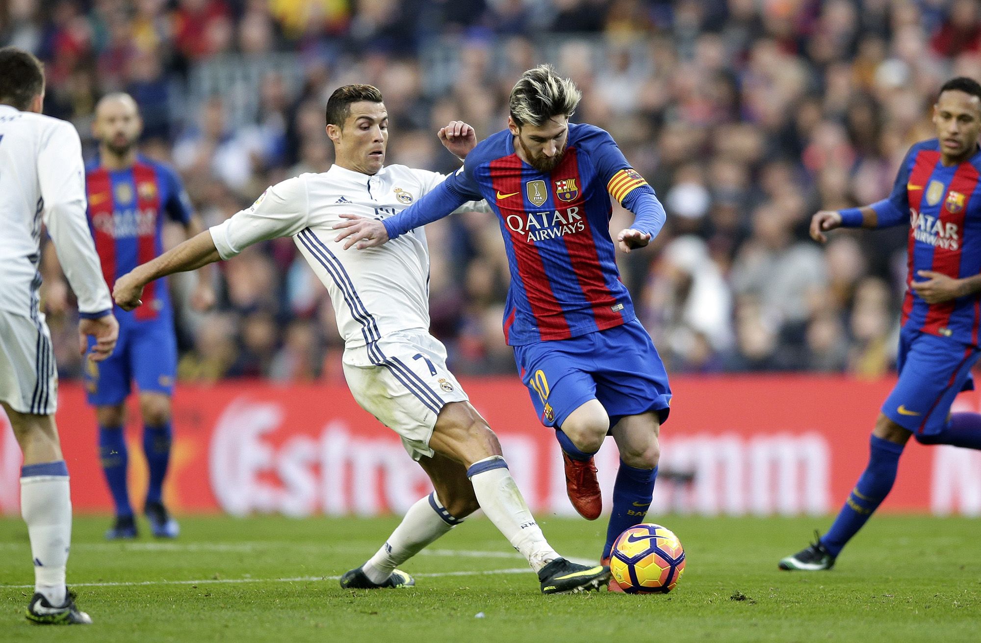 Lionel Messi and Cristiano Ronaldo take part in photoshoot together