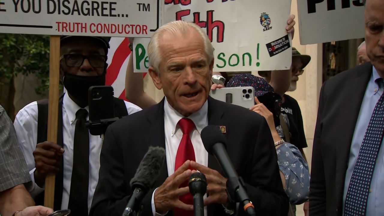 peter navarro speaks to press