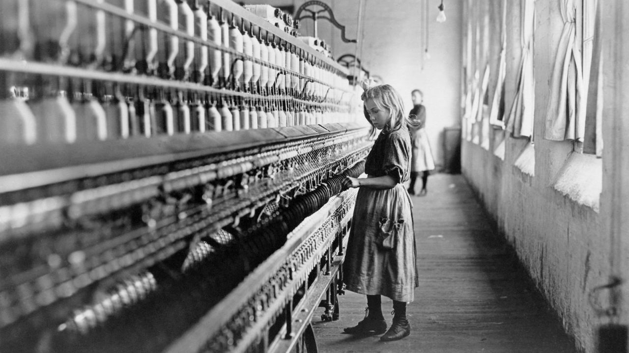 Children worked adult hours for pennies in mills and factories all over the United States until reforms came with the Fair Labor Standards Act of 1938.