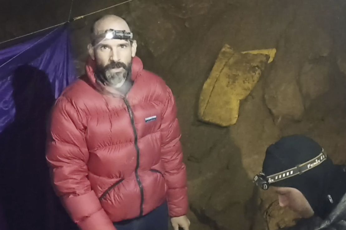 American caver Mark Dickey, 40, had been trapped inside the Morca Sinkhole in southern Turkey. 