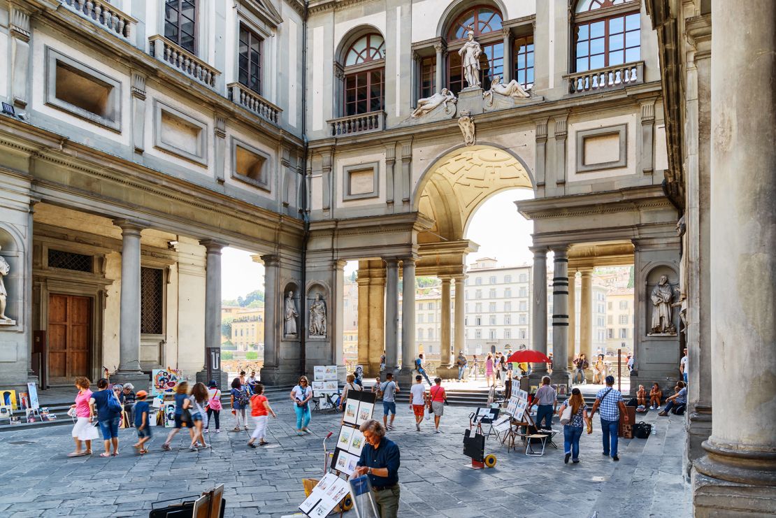 The Uffizi Galleries recorded record visitor numbers in 2022.