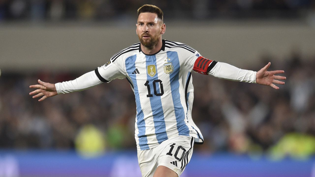 Lionel Messi scored his 104th goal for Argentina in a 1-0 win over Ecuador.