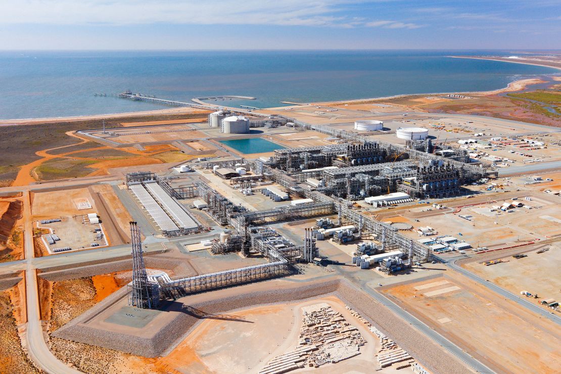 Chevron's Wheatstone LNG facility in Western Australia.