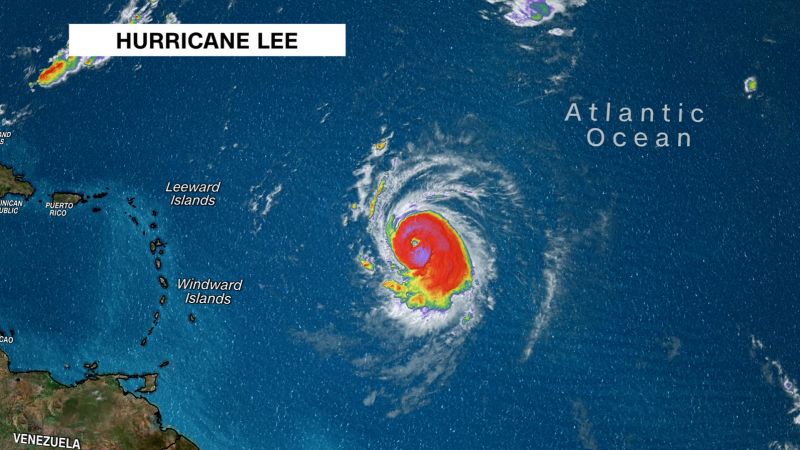 Hurricane Lee now a Category 4 storm in the Atlantic