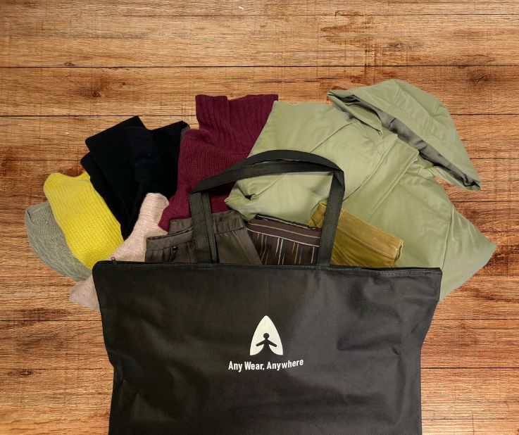 The Any Wear, Anywhere service allows airline passengers to book a set of clothes for their travels and receive it at their hotel upon arrival. It is being trialed by Japan Airlines, which says it could cut carbon emissions by reducing the weight carried by its airplanes. <strong>Scroll through the gallery to see more innovations to make aviation greener.</strong>
