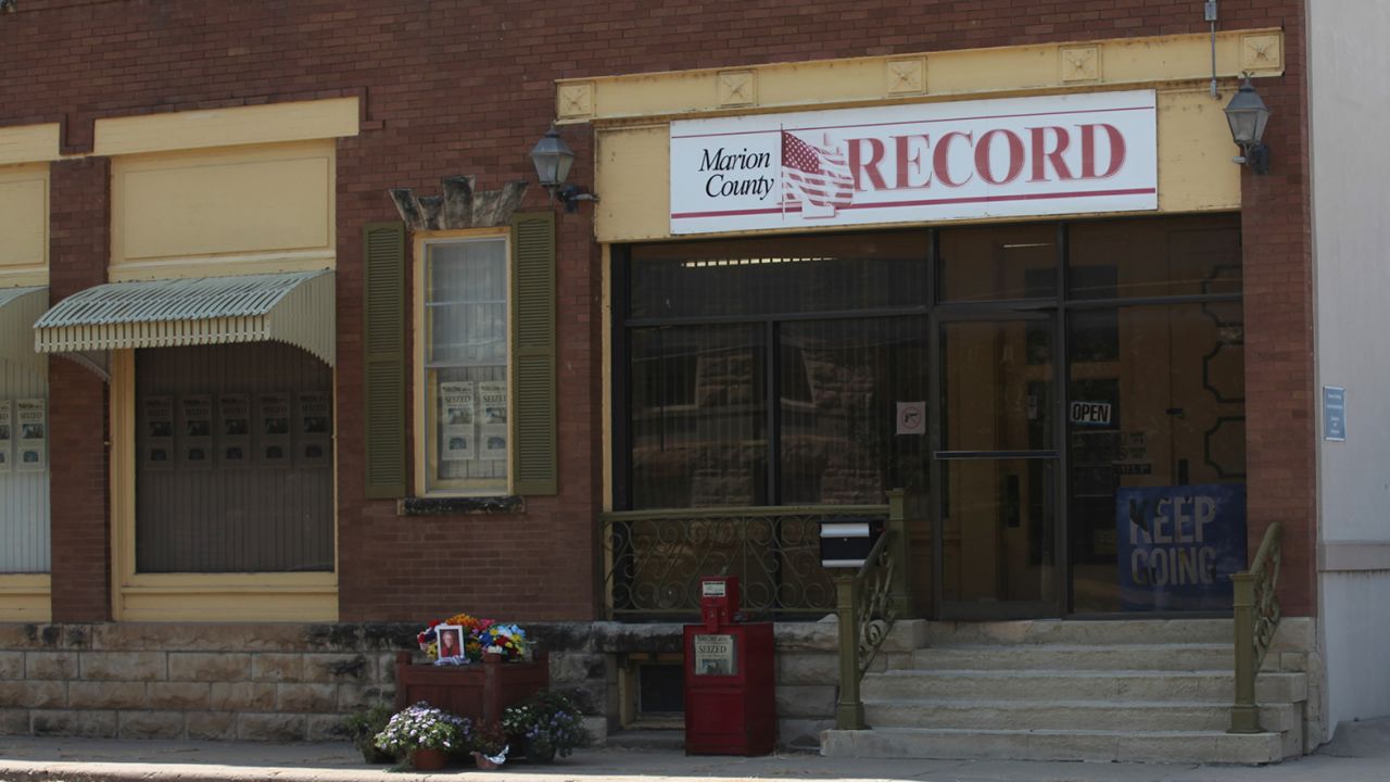 The office of the Marion County Record was raided by police on August 11, 2023. 