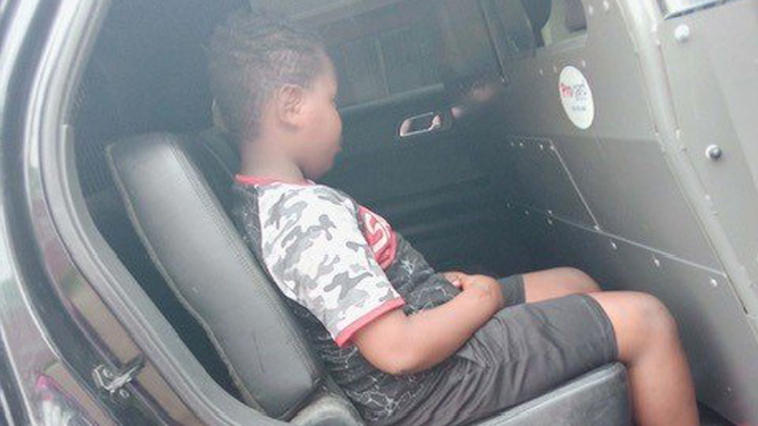 Quantavious Eason, 10, was arrested and taken away by officers with the Senatobia Police Department after his mother says he was caught urinating outdoors.