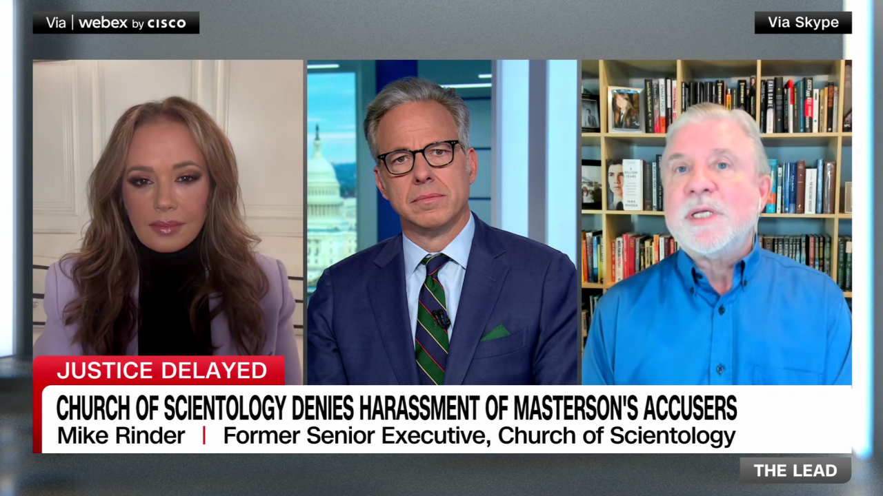 Jake Tapper has a revealing conversation with actress and former  Scientologist Leah Remini and Mike Rinder, a former Scientology senior  executive