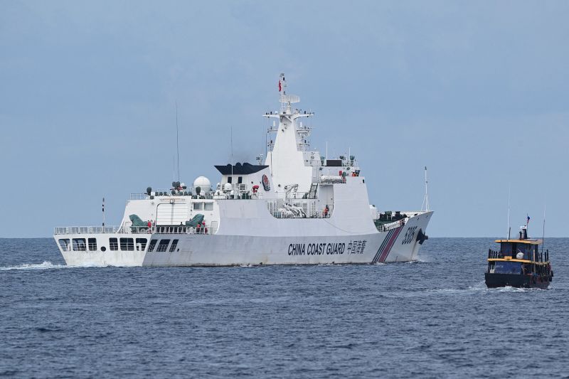 Chinese vessels allegedly use water cannon on ships resupplying military outpost in South China Sea: Philippines