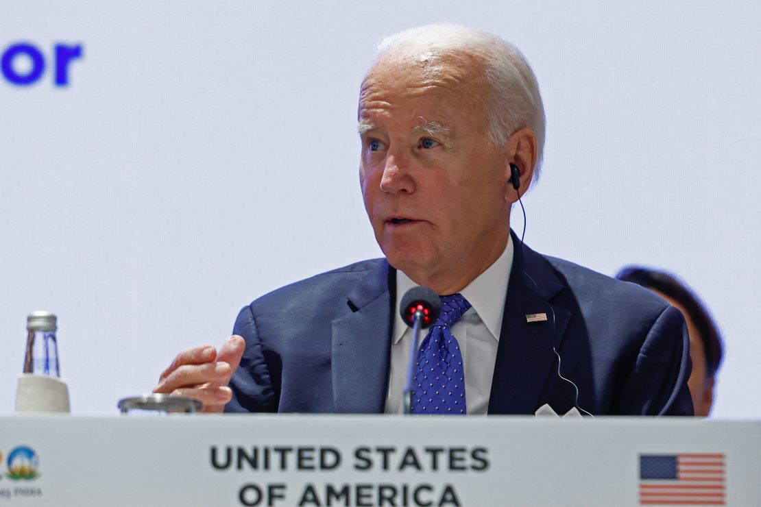 US President Joe Biden attends the G20 summit in New Delhi on September 9, 2023