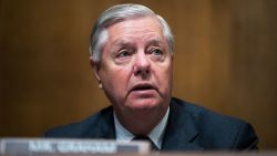 UNITED STATES - SEPTEMBER 6: Ranking member Sen. Lindsey Graham, R-S.C., speaks during the Senate Judiciary Committee hearing on judicial nominees in Dirksen Building on Wednesday, September 6, 2023. (Tom Williams/CQ-Roll Call, Inc via Getty Images)