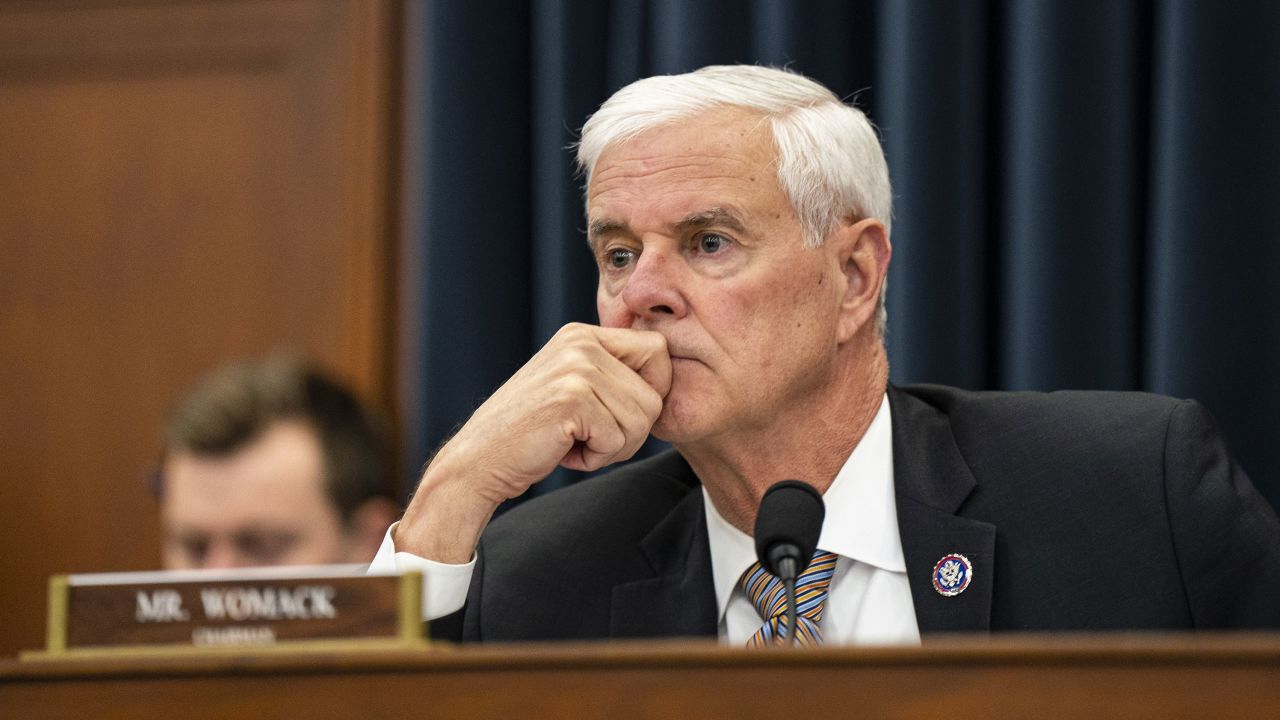 Rep. Steve Womack, a Republican from Arkansas, during a hearing in Washington, DC, US, on Wednesday, March 29, 2023. 