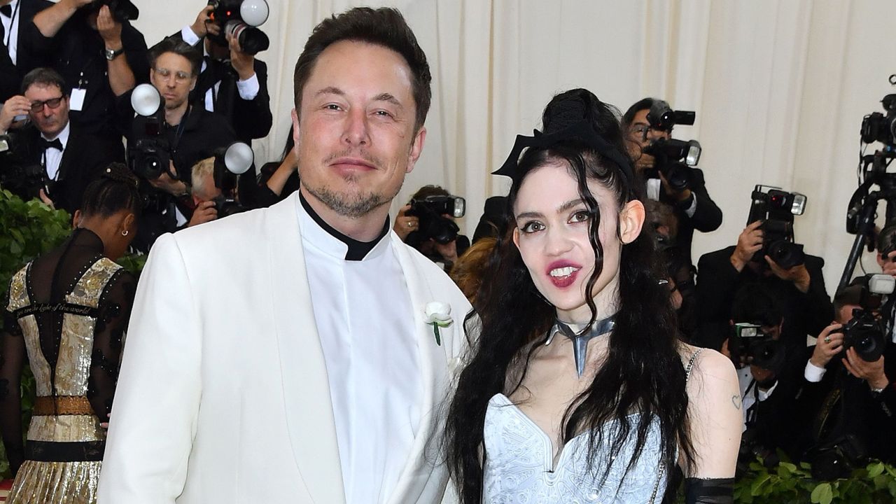 Elon Musk and Grimes, pictured in New York City in 2018