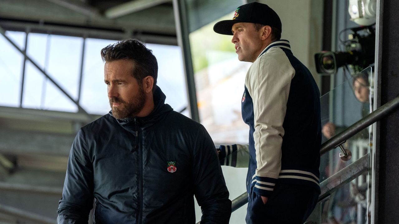 Ryan Reynolds and Rob McElhenney in season 2 of "Welcome to Wrexham."