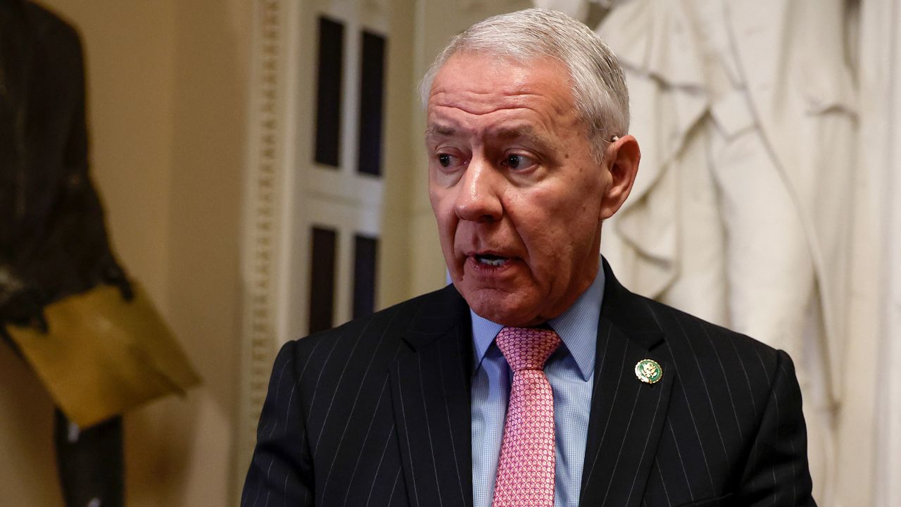 Rep. Ken Buck speaks to reporters outside the House Chambers in the Capitol Building on May 31 in Washington, DC.