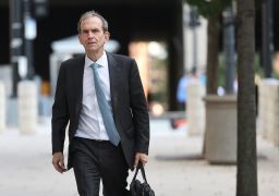 Kent Walker, President of Global Affairs and Chief legal officer of Alphabet Inc., arrives at federal court on September 12, 2023 in Washington, DC. Google will defend its default-search deals in an antitrust trial against the U.S. Justice Department which begins today.