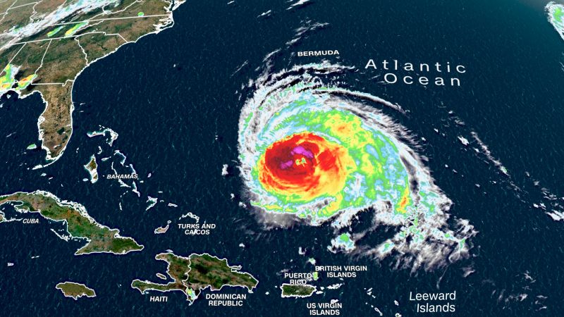 A Lee hurrikán nyoma: A vihar tovább növekszik az Atlanti-óceánon, mielőtt elfordulna
