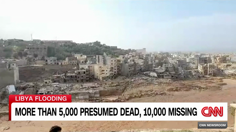 More than 5,000 presumed dead, 10,000 missing in Libya flooding
