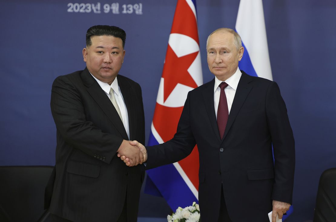Russian President Vladimir Putin, right, called his meeting with North Korea's Kim Jong Un "very substantive" on Wednesday.