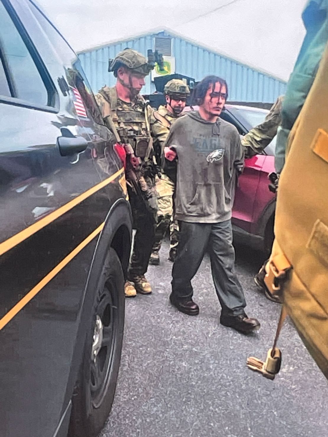 Escaped inmate Danilo Cavalcante is shown after being captured.