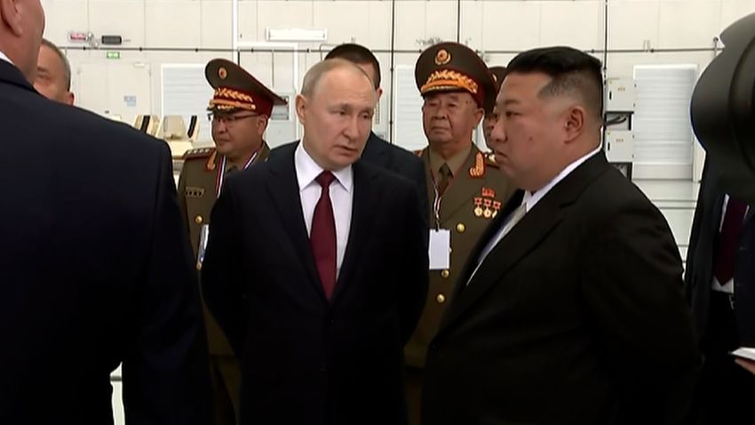 Putin and Kim meet in Russia, but what are the main takeaways? 4 screengrab putin kim space center
