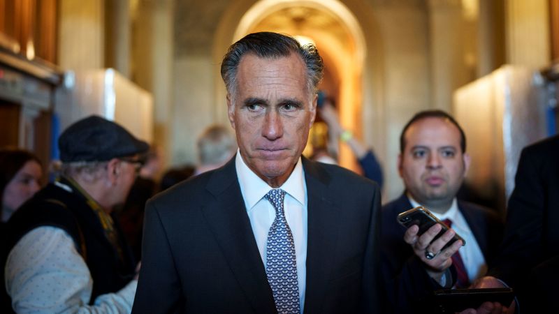NextImg:Mitt Romney announces he won't seek reelection as he calls for 'new generation of leaders' | CNN Politics
