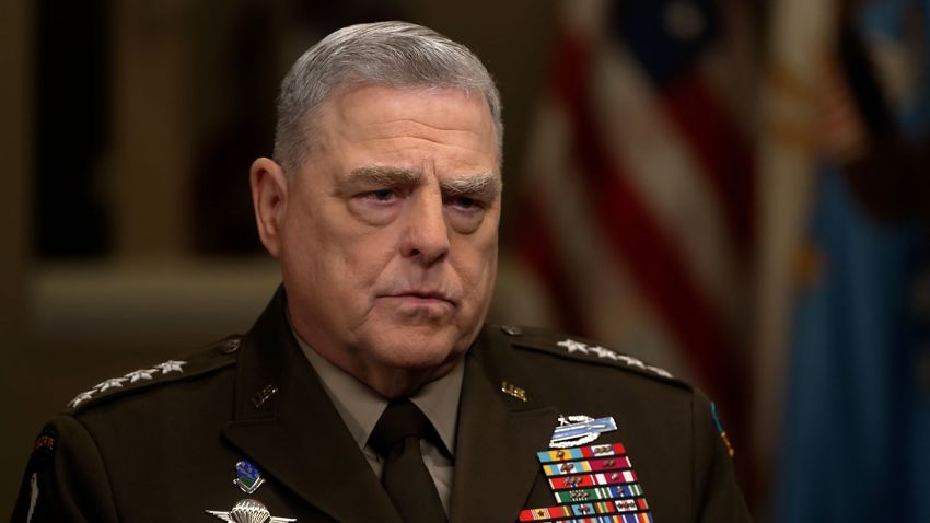 Gen. Mark Milley speaks to CNN's Fareed Zakaria during an interview.