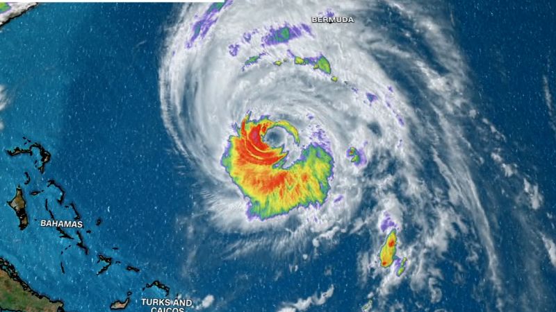 ‘Just moved through the eye’: Hear what pilot saw flying through Hurricane Lee