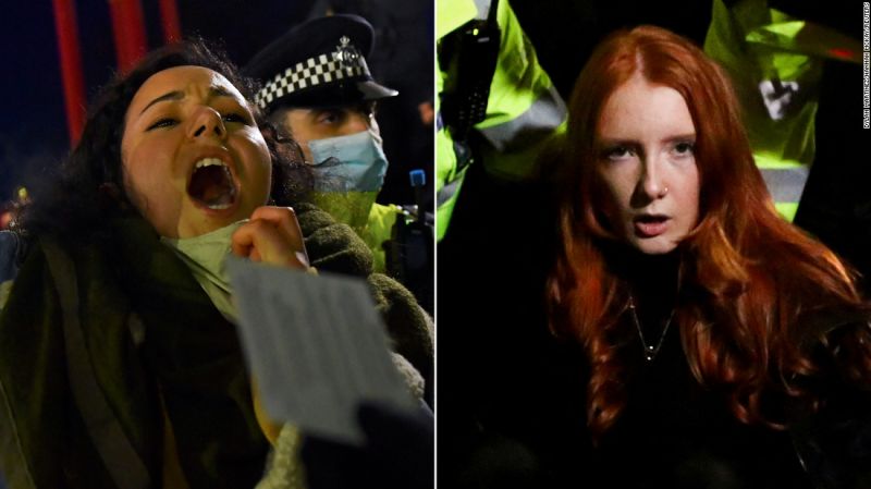 NextImg:Women arrested at Sarah Everard vigil receive payout and apology from London police | CNN