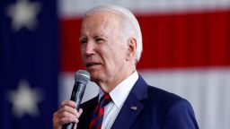 President Joe Biden delivers remarks to service members, first responders, and their families on the day of the 22nd anniversary of the September 11, 2001 attacks on the World Trade Center, at Joint Base Elmendorf-Richardson in Anchorage, Alaska, September 11, 2023.