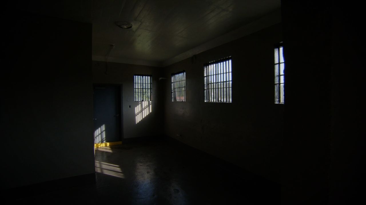 A view from inside the stockade.