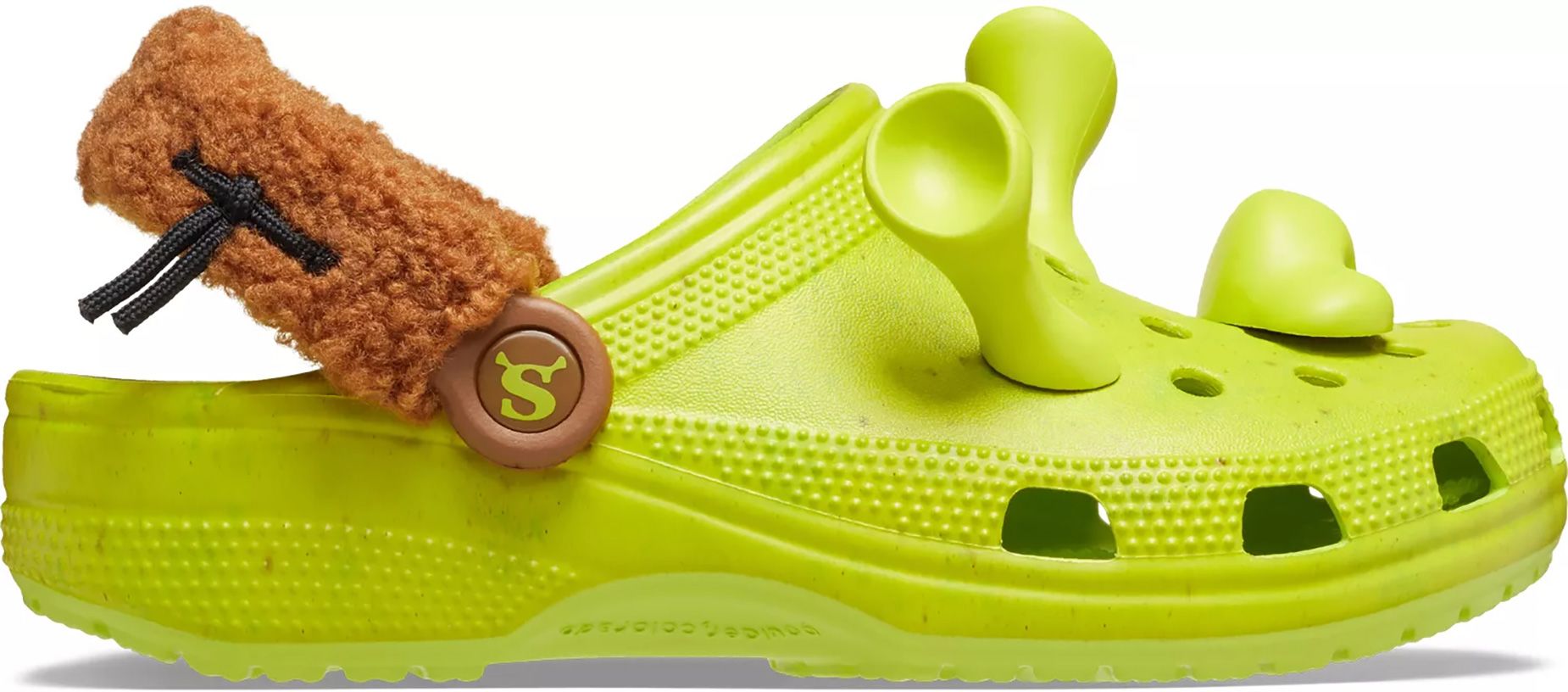 Crocs Unisex-Child Classic Shrek Clogs, Lime Punch, 4