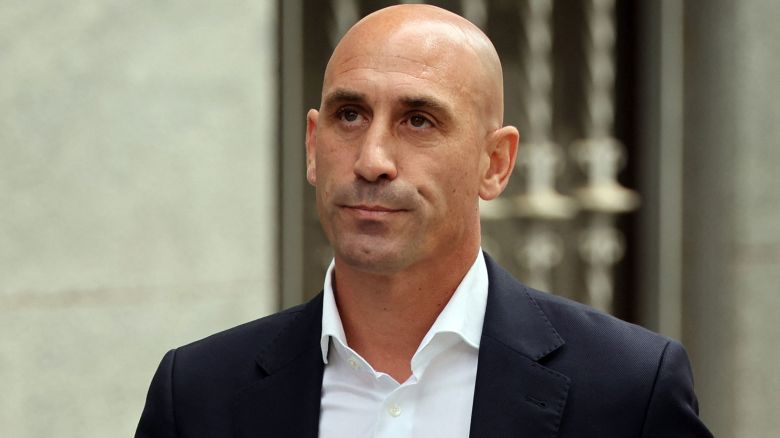 Former president of the Spanish football federation Luis Rubiales leaves the Audiencia Nacional court in Madrid on September 15, 2023. Five days after resigning as Spain's football chief, Luis Rubiales was due in court today on sexual assault charges over forcibly kissing women's World Cup player Jenni Hermoso. The 46-year-old has been summoned to Madrid's Audiencia Nacional court at midday (1000 GMT) where he will appear before Judge Francisco de Jorge who is heading up the investigation. (Photo by Thomas COEX / AFP) (Photo by THOMAS COEX/AFP via Getty Images)