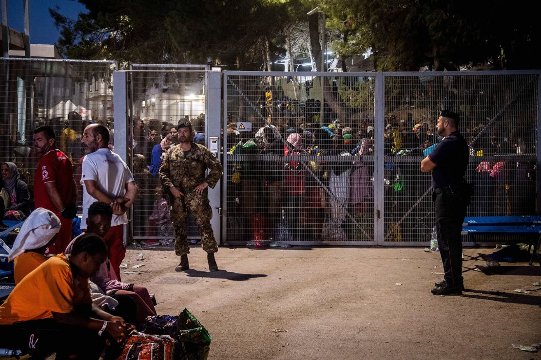 The island of Lampedusa is struggling to cope with an influx of migrants. 