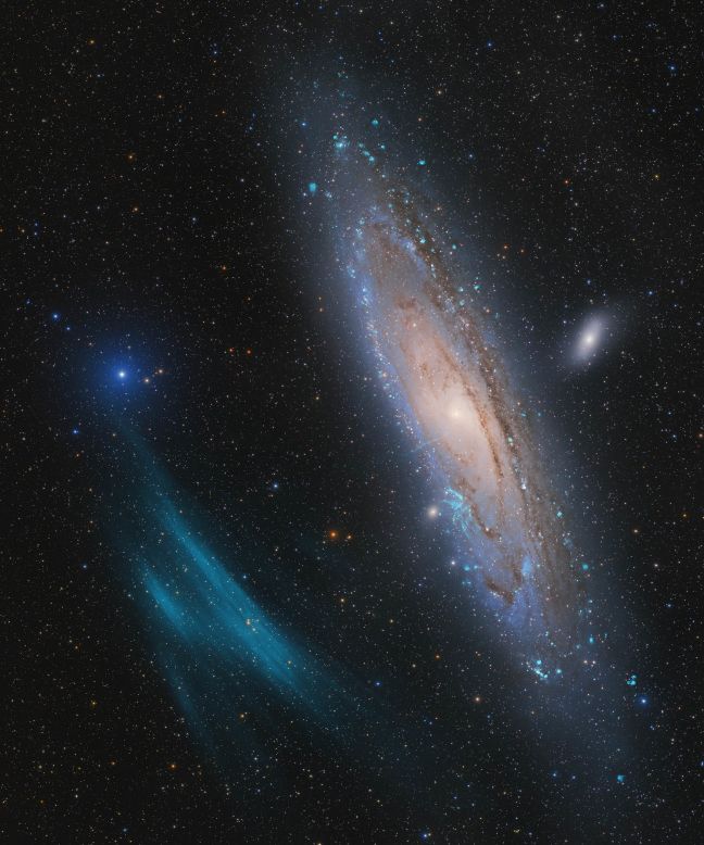 A team of amateur astronomers led by Marcel Drechsler, Xavier Strottner and Yann Sainty made a surprising discovery to win the overall prize in the 2023 Astronomy Photographer of the Year competition. "Andromeda, Unexpected" shows a huge plasma arc next to the Andromeda Galaxy, the closest large spiral galaxy to our Milky Way. 
