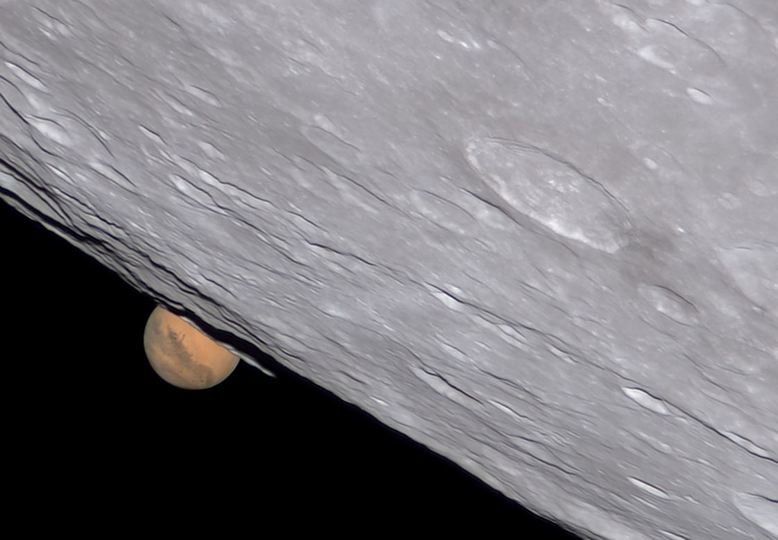 Ethan Chappel won in the Our Moon category for capturing in detail the moon passing in front of Mars on December 8, 2022. Judge Steve Marsh described the occultation as "one of the last and greatest celestial events of 2022." 