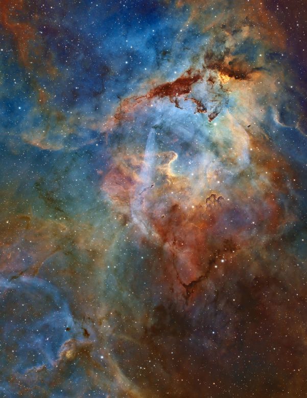 The Sh2-132 complex lies near the border of the Cepheus and Lacerta constellations and contains multiple deep sky structures. Aaron Wilhelm's winning photograph in the Best Newcomer category includes 70 hours of data and shows the rich interplay of all the gases.