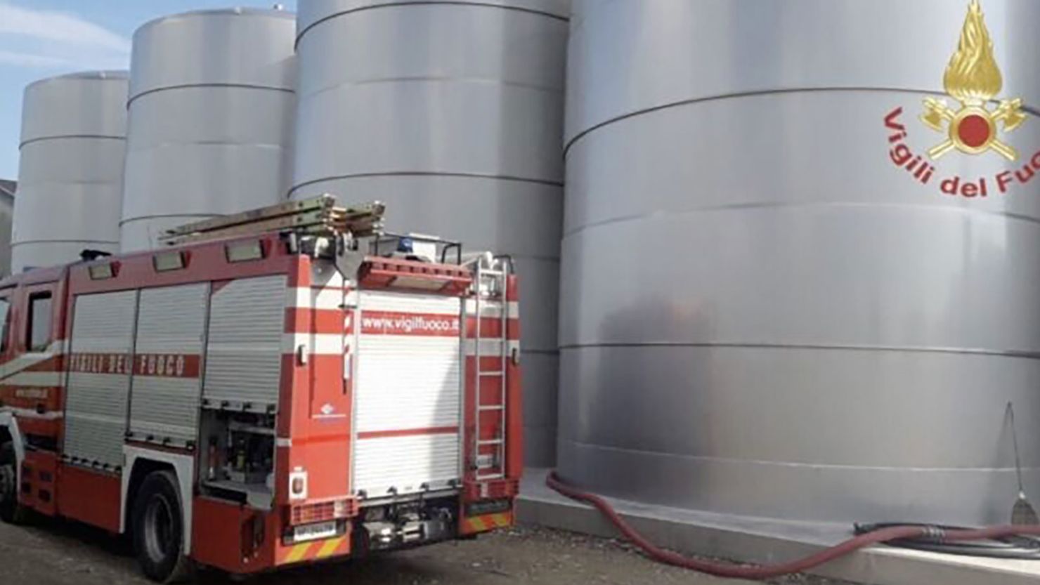 The incident occurred at the Ca'di Rajo winery in Treviso, northern Italy. 