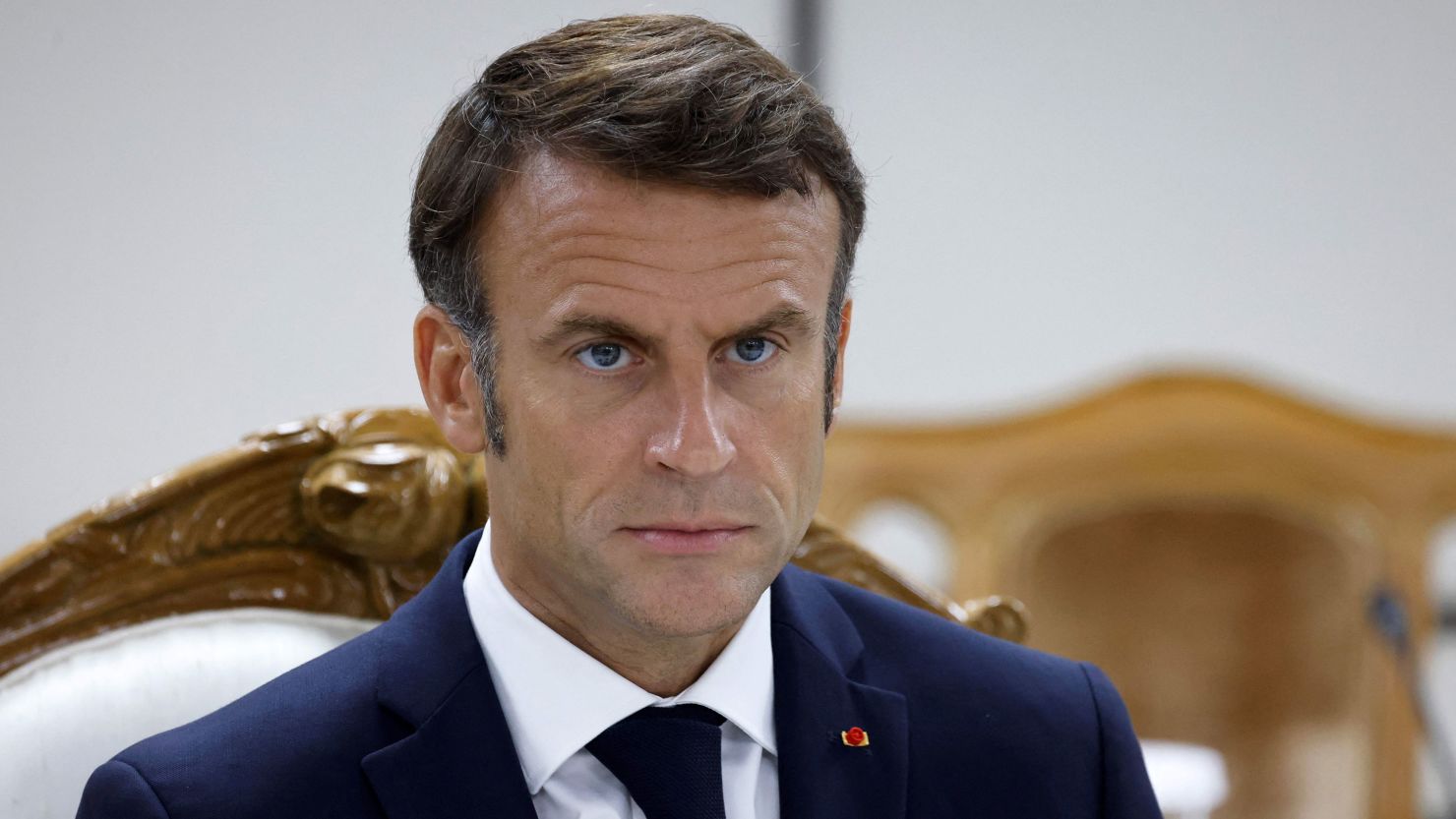 French President Emmanuel Macron has said the French ambassador to Niger is being 'held hostage.'