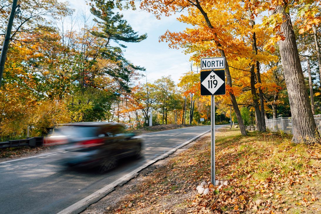 M-119, in the northwest part of the Lower Peninsula in Michigan, is known as the 