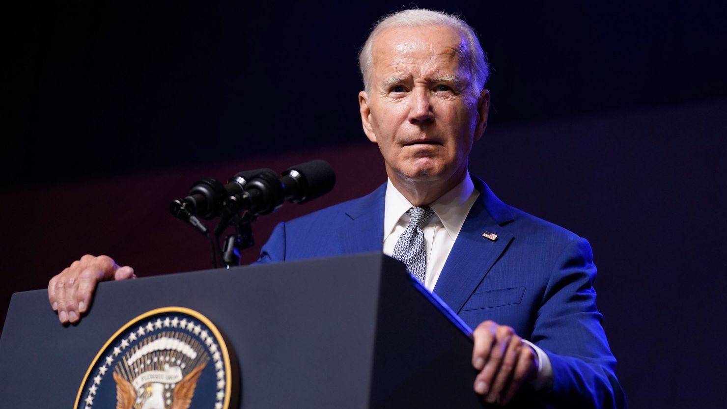 President Joe Biden addresses a news conference in Hanoi, Vietnam, on September 10, 2023.