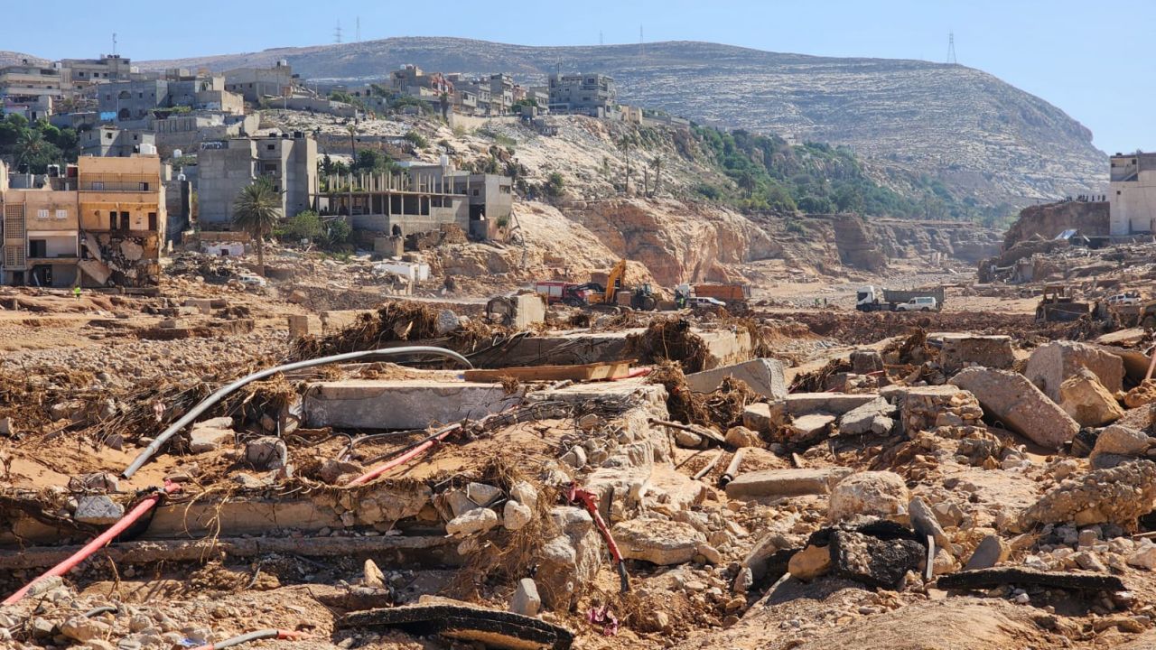 Derna was split into two after the flood swept entire neighborhoods.