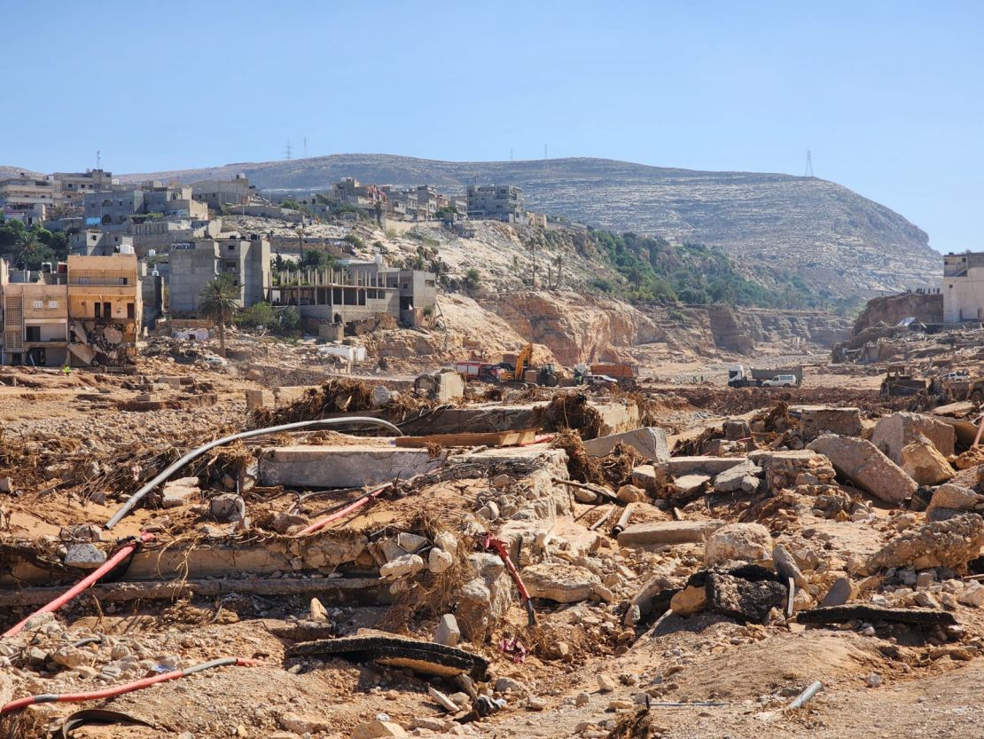 Derna was split into two after the flood swept entire neighborhoods.