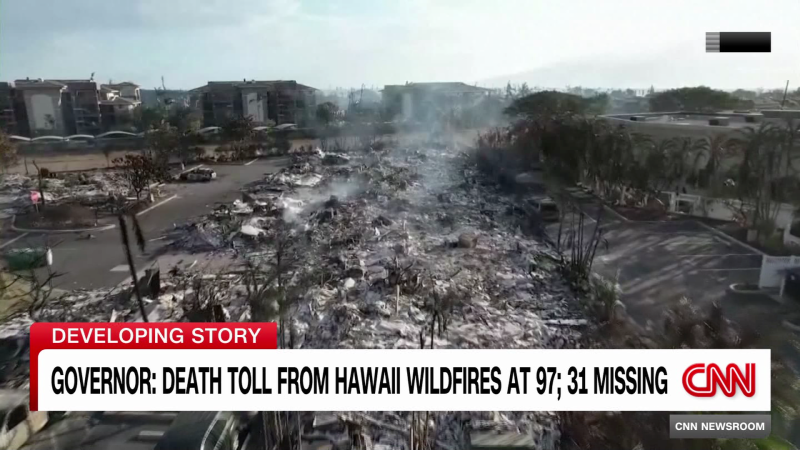 Hawaii’s Governor Says The Death Toll From Maui Wildfires Is Now 97 | CNN