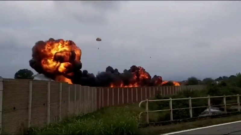Boy dies when Italian training plane explodes in fireball after takeoff |  cnn