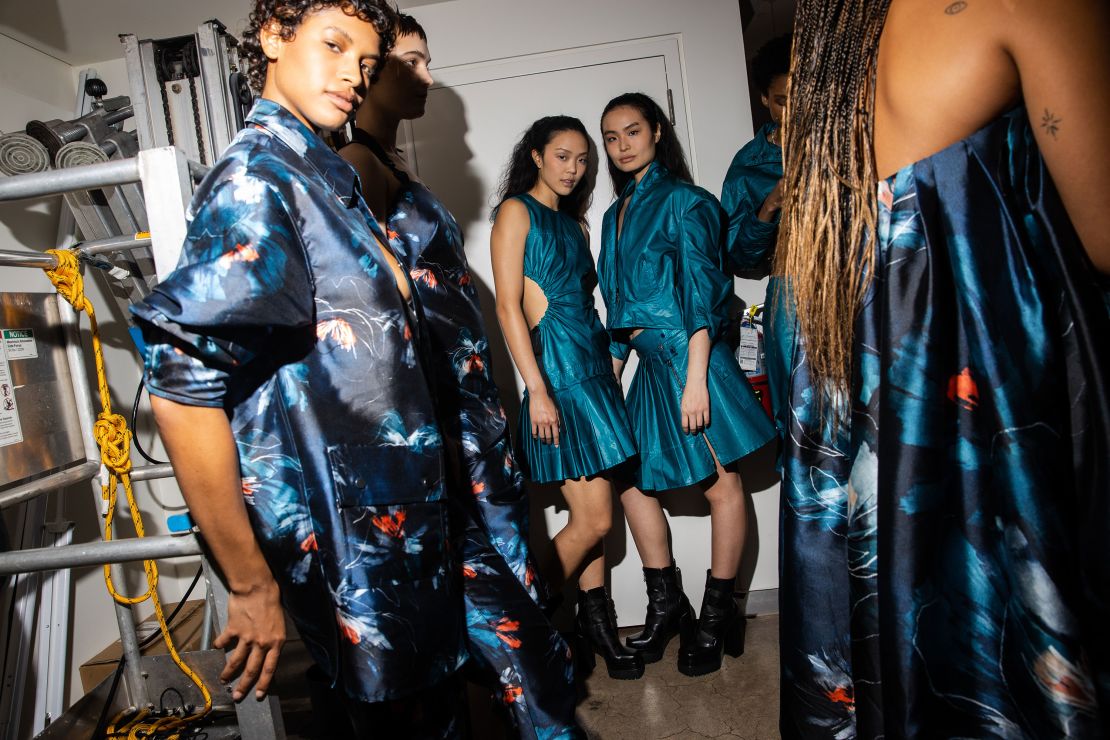 Backstage at the Bach Mai Spring 2024 Ready To Wear Runway Show at the DiMenna Center on September 12, 2023 in New York, New York (Photo by Lexie Moreland/WWD via Getty Images)