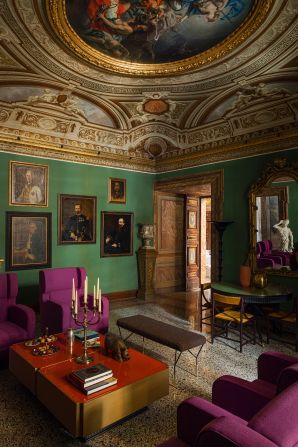 <strong>Sala di Diana: </strong>Palazzo Vilon has several lounges, including Sala di Diana, pictured.