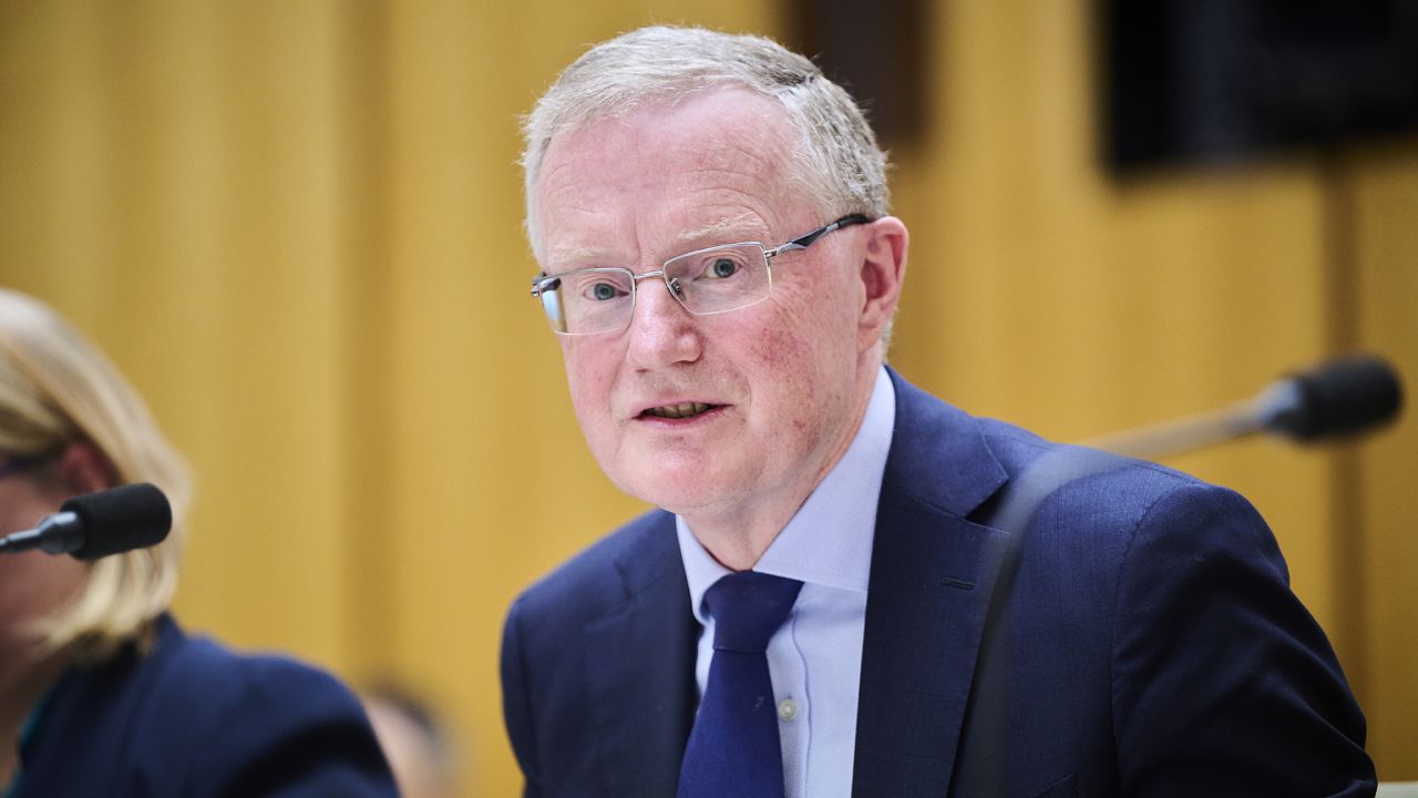 Philip Lowe, former governor of the Reserve Bank of Australia, speaking in Canberra in August.