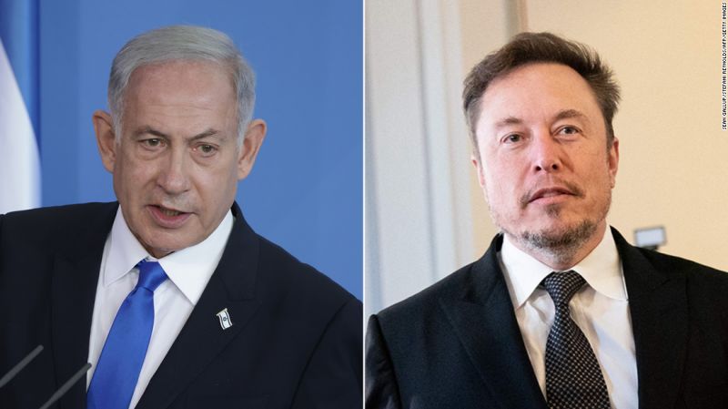 NextImg:Benjamin Netanyahu is expected to confront Elon Musk about antisemitism on X Monday | CNN Business