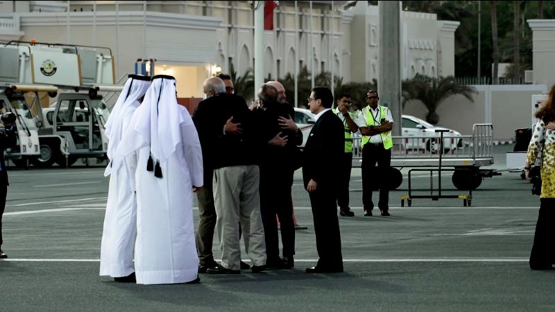 See The Moment Americans Freed From Iran Arrive In Qatar | CNN